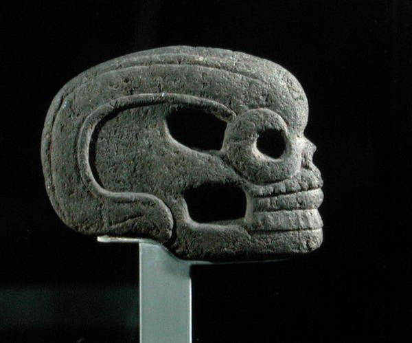 Votivyxhuvud, sen klassisk period (sten) av Veracruz Veracruz