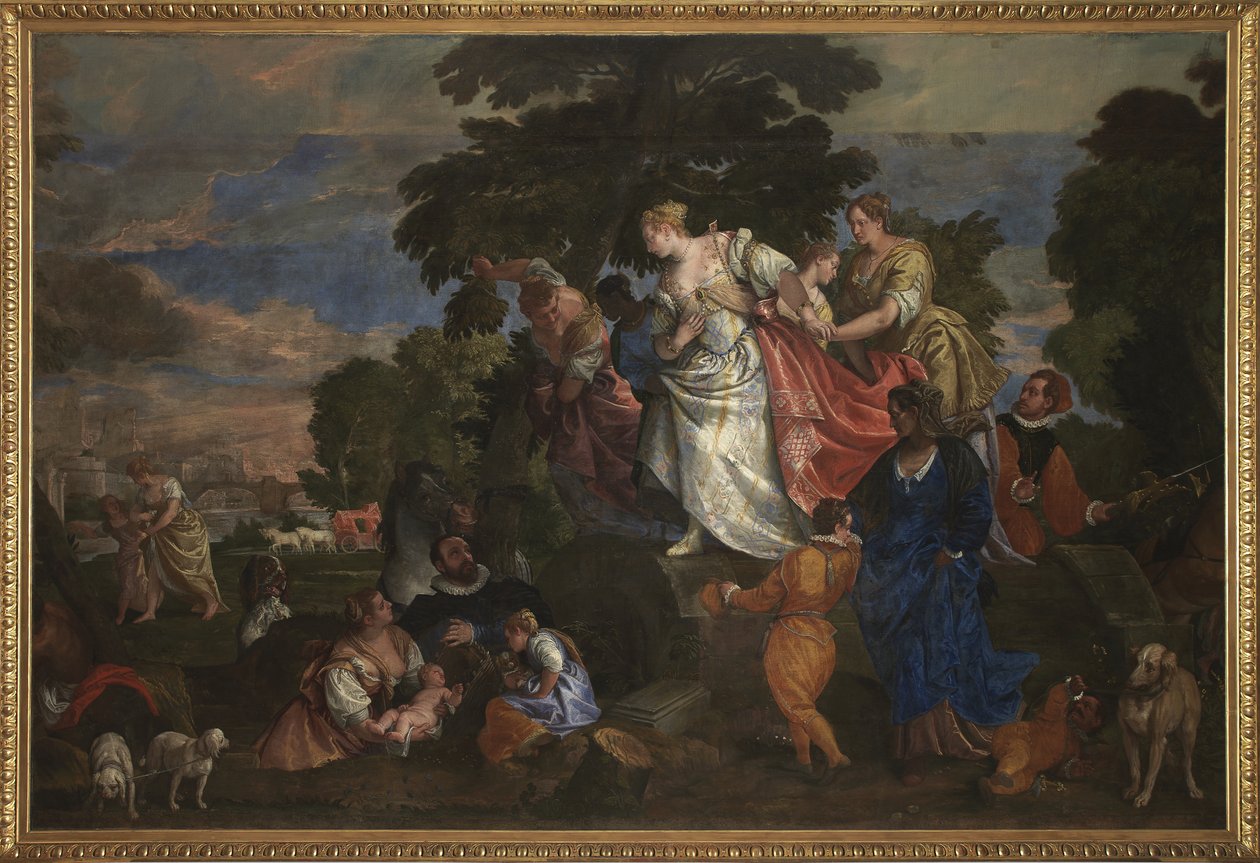 Moses räddade från vattnet, 1582-83 av Veronese