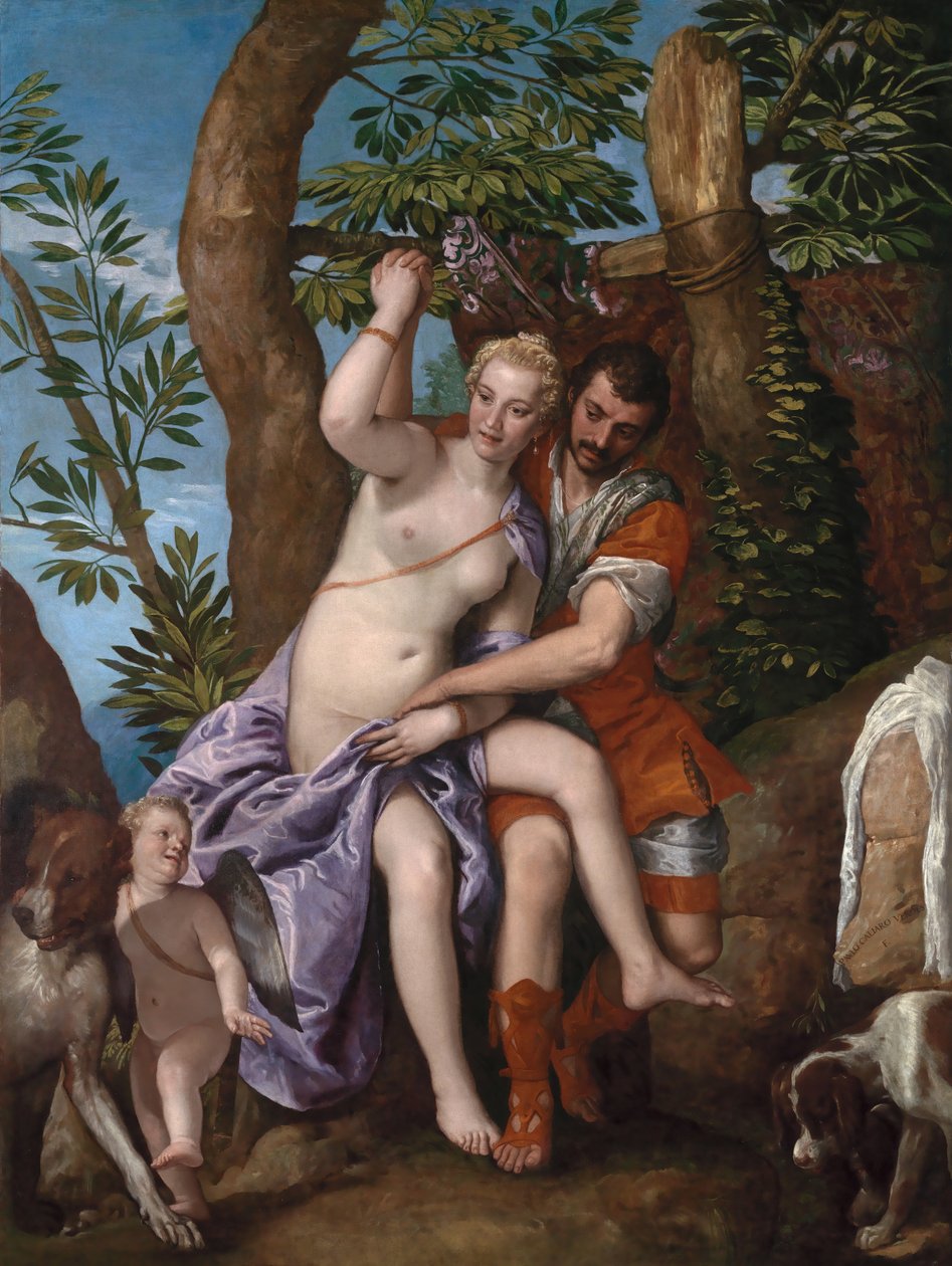 Venus och Adonis, 1570-talet av Veronese