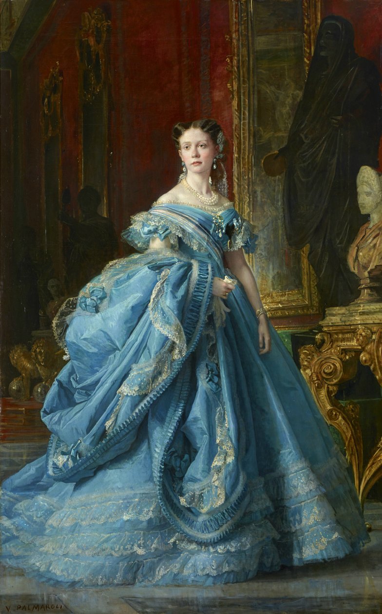 Infanta Isabel de Borbón y Borbón, dotter till Isabel II av Vicente Palmaroli y Gónzalez