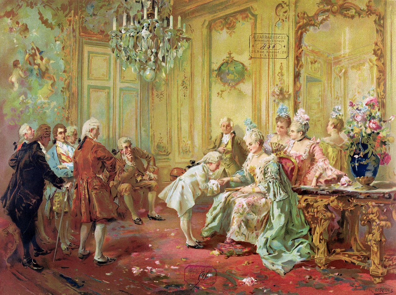 Presentationen av den unge Mozart för fru de Pompadour i Versailles 1763 av Vicente de Paredes