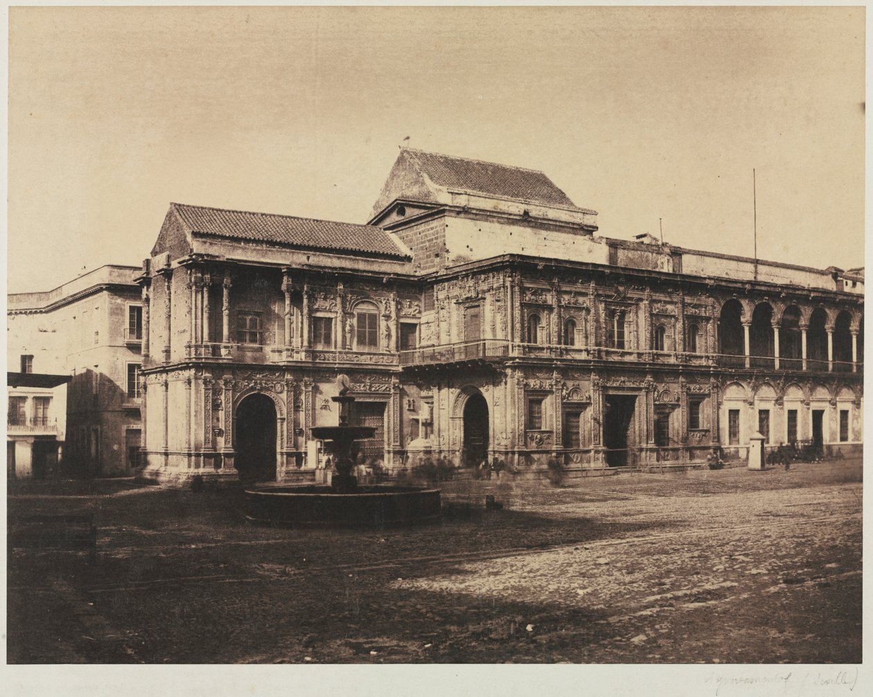 Rådhuset, Sevilla, 1853. av Vicomte Joseph Vigier
