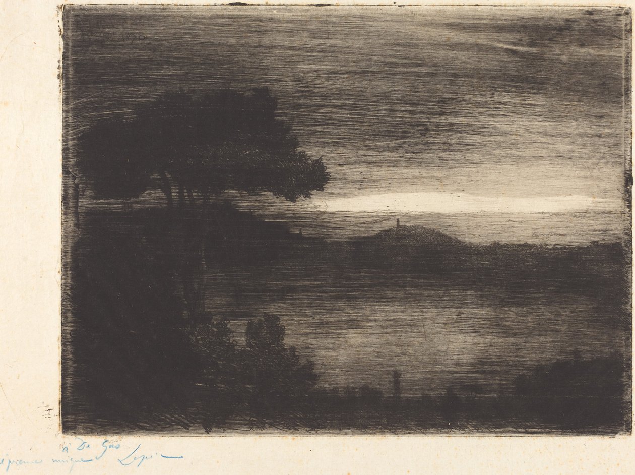Lake Nemi av Vicomte Ludovic Lepic