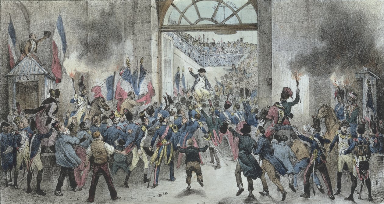 Napoleons (1769-1821) ankomst till Tuilerierna den 20 mars 1815 av Victor Adam