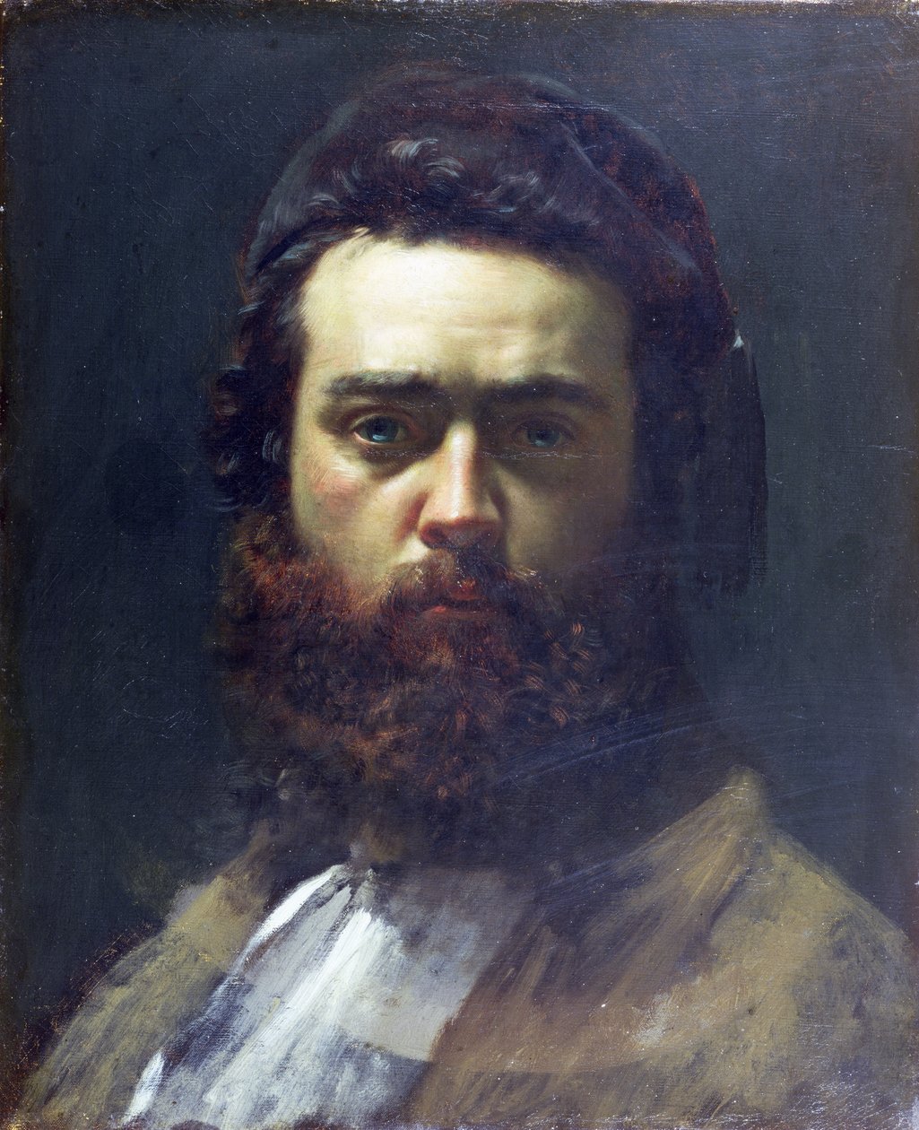Självporträtt som ung man av Victor Francois Eloi Biennoury