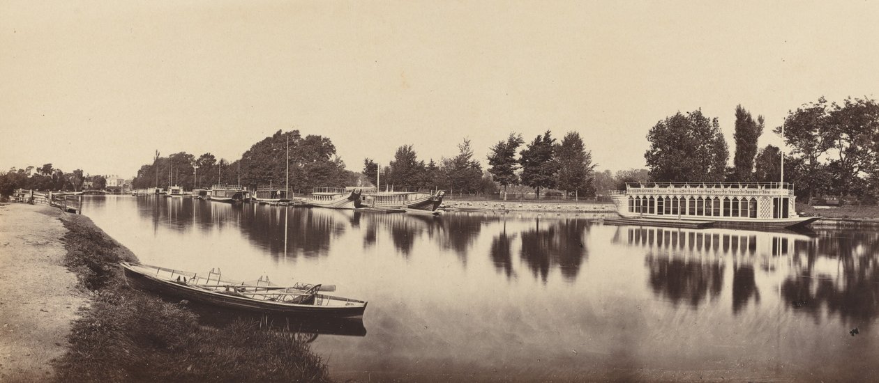 Pråmar i Oxford, 1862. av Victor A Prout