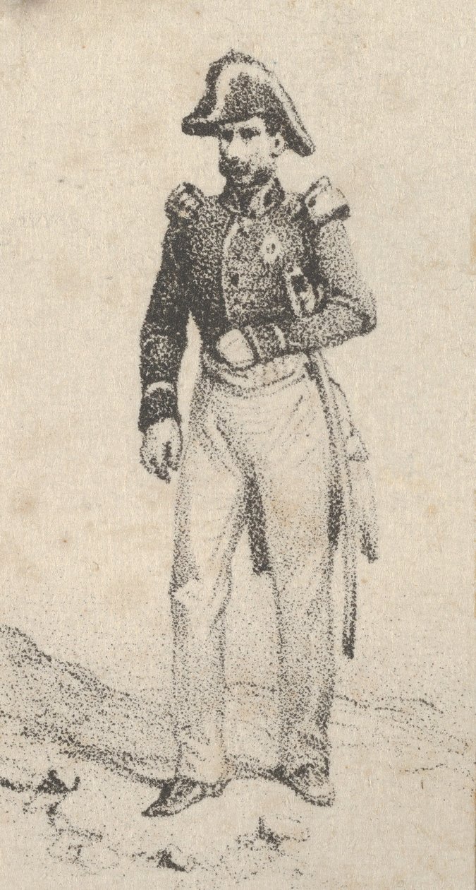 En soldat, mitten av 1800-talet. av Victor Adam