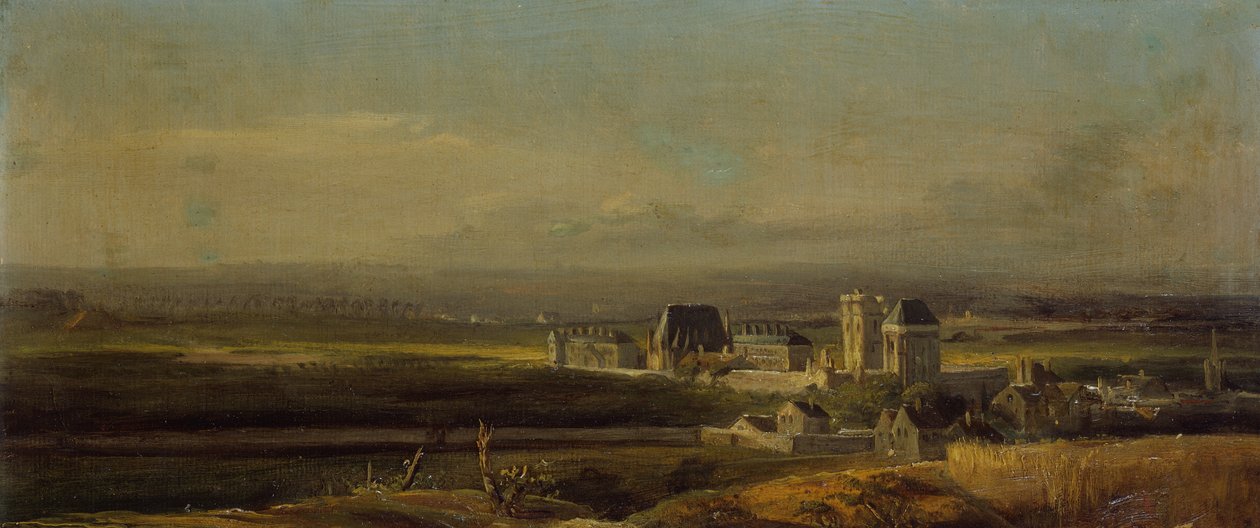 Slottet och staden Vincennes av Victor Amedee Faure