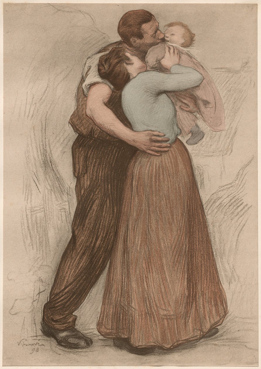 Kyssen, 1898. av Victor Emile Prouve