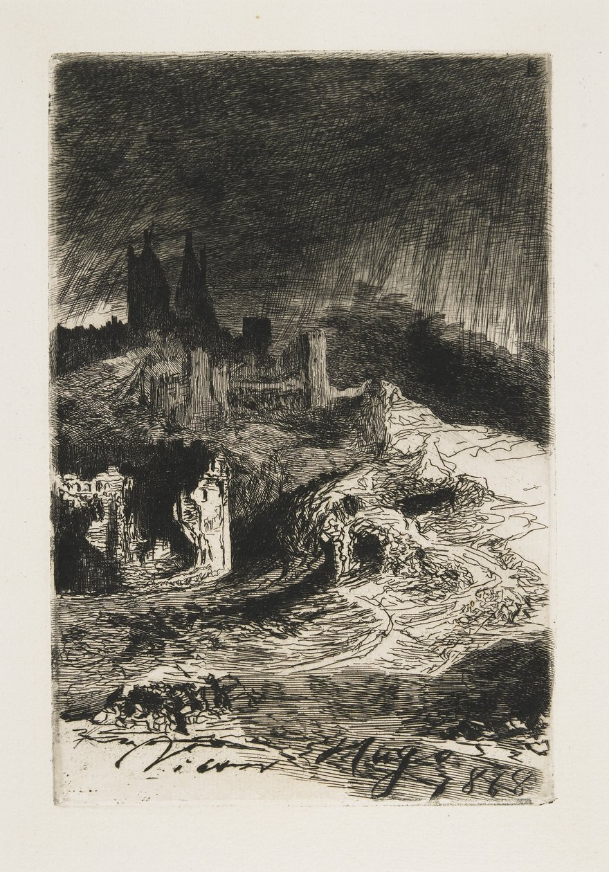 Landskap, 1868 av Victor Hugo