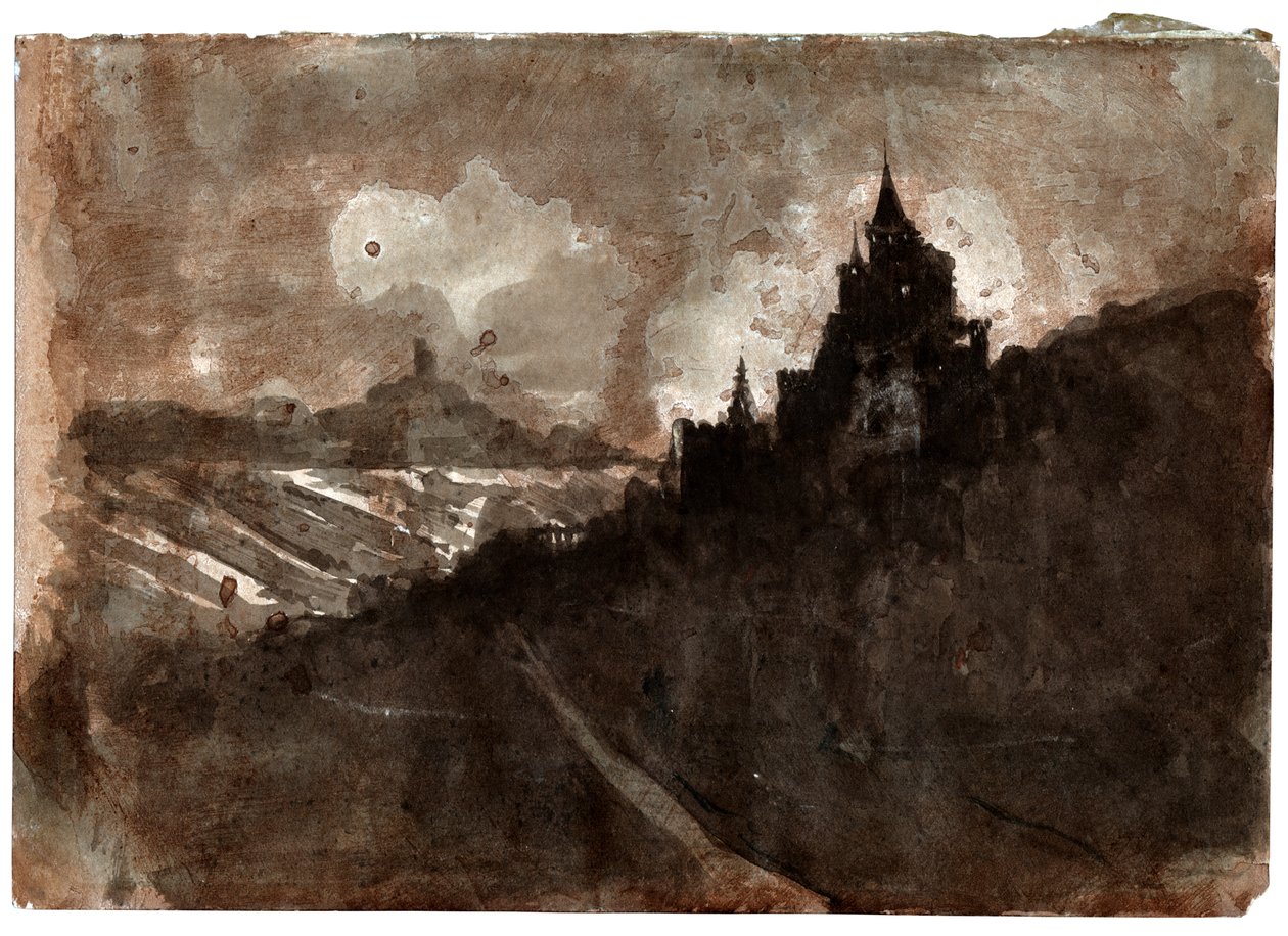 Rhendalen, ca 1850 av Victor Hugo