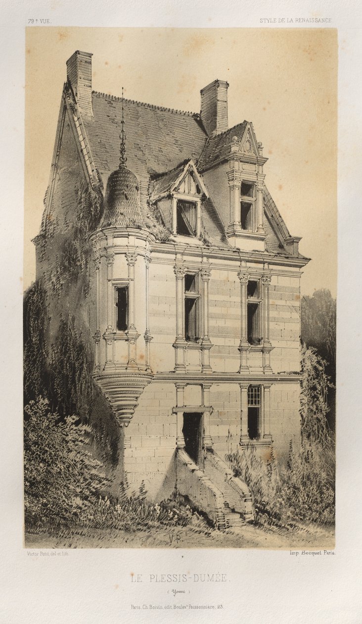 ...pl. 79, Le Plessis-Dumée Yonne, 1860. av Victor Petit