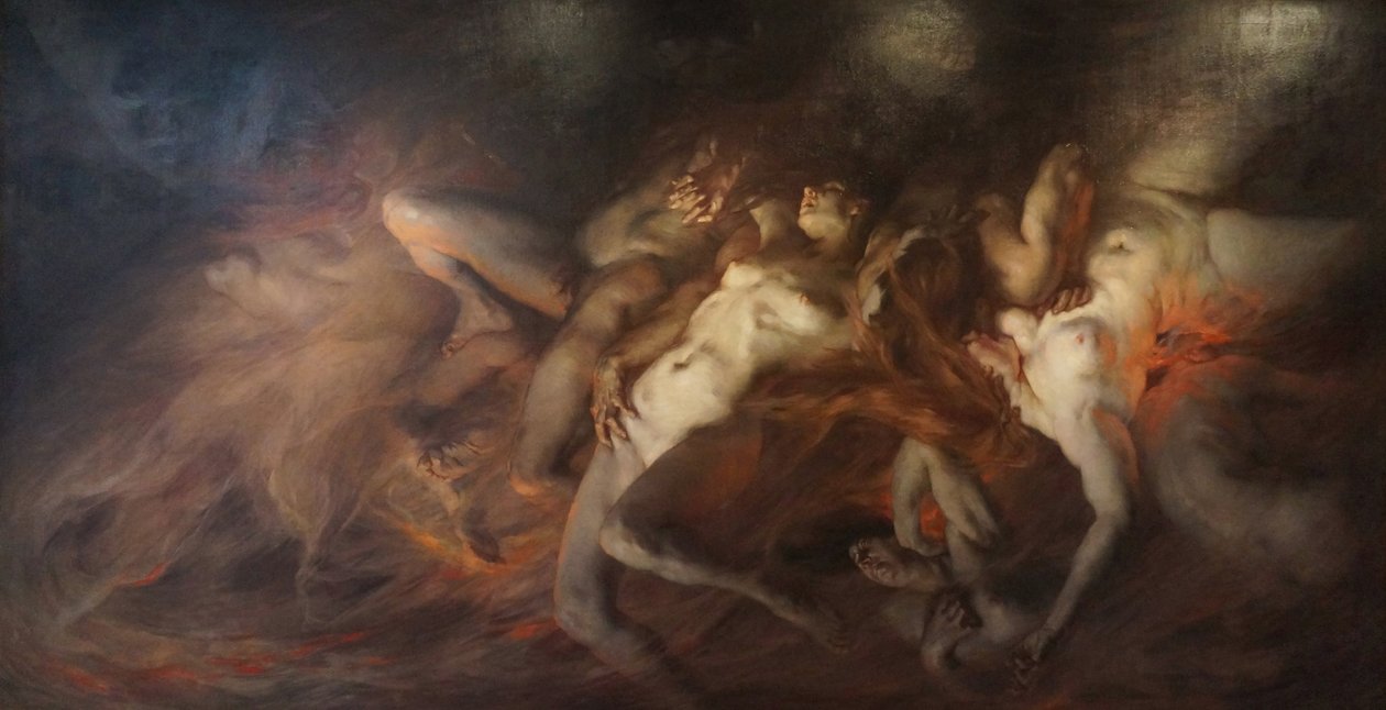 De vällustiga, 1889. av Victor Prouvé