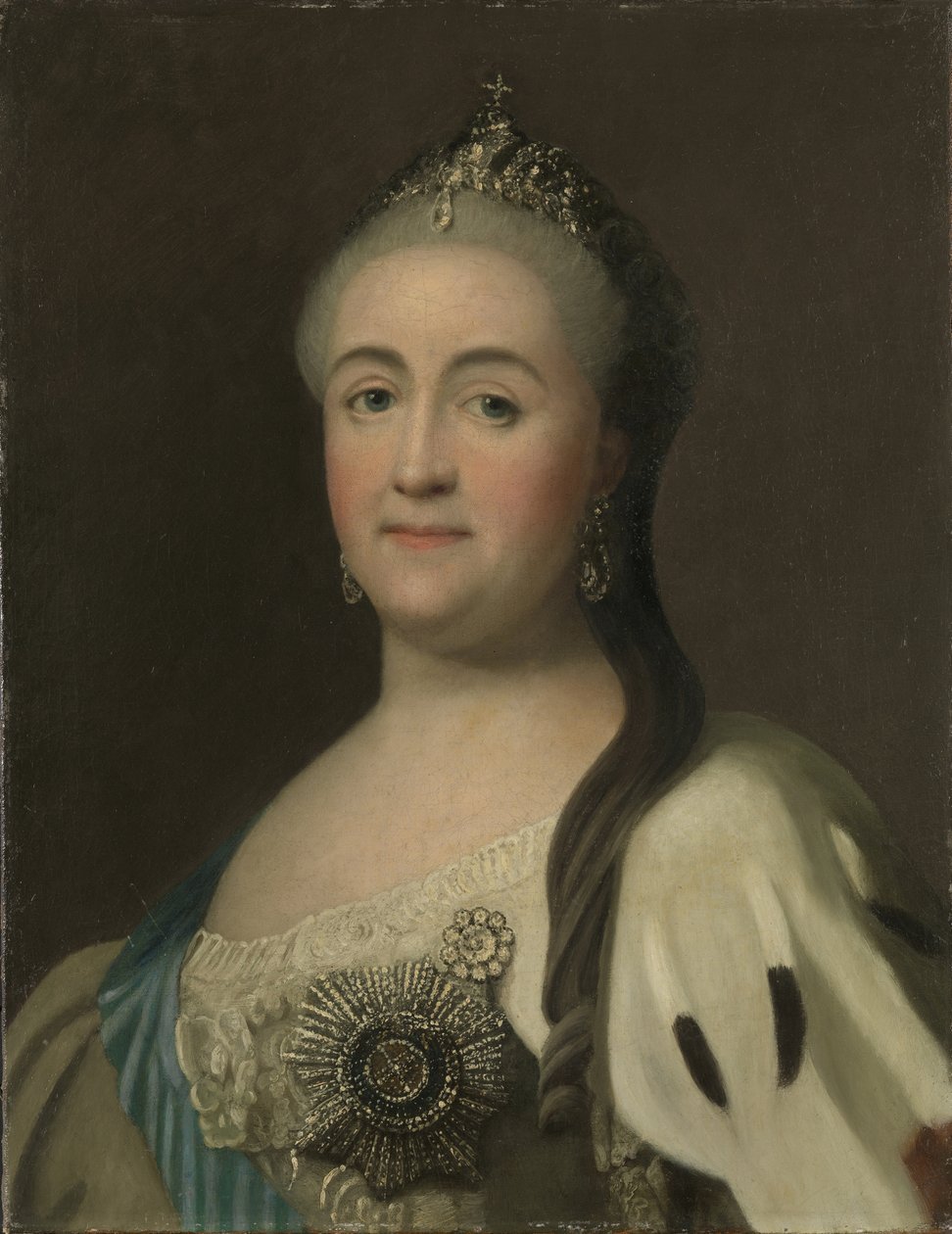 Porträtt av kejsarinnan Katarina II 1729-1796. av Vigilius Erichsen
