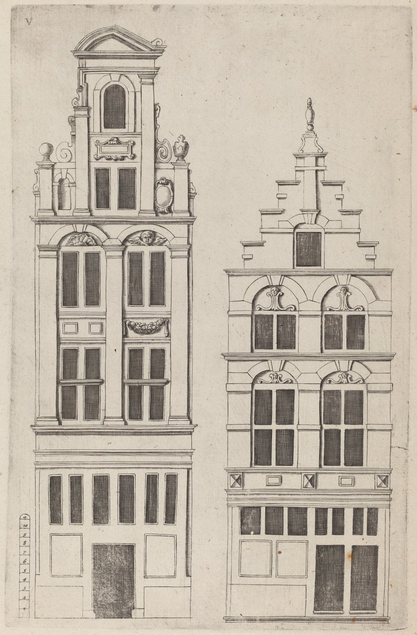 Holländsk fasadhöjd: pl. 5 av Vignola