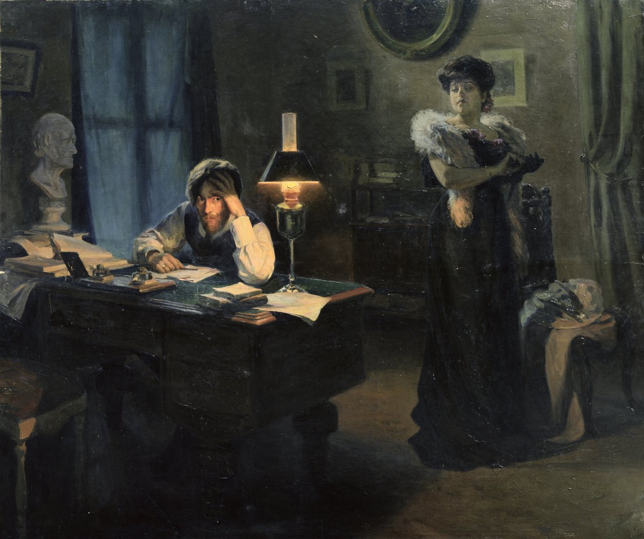 Främlingarna, 1908 av Viktor Bogdanovich Aden