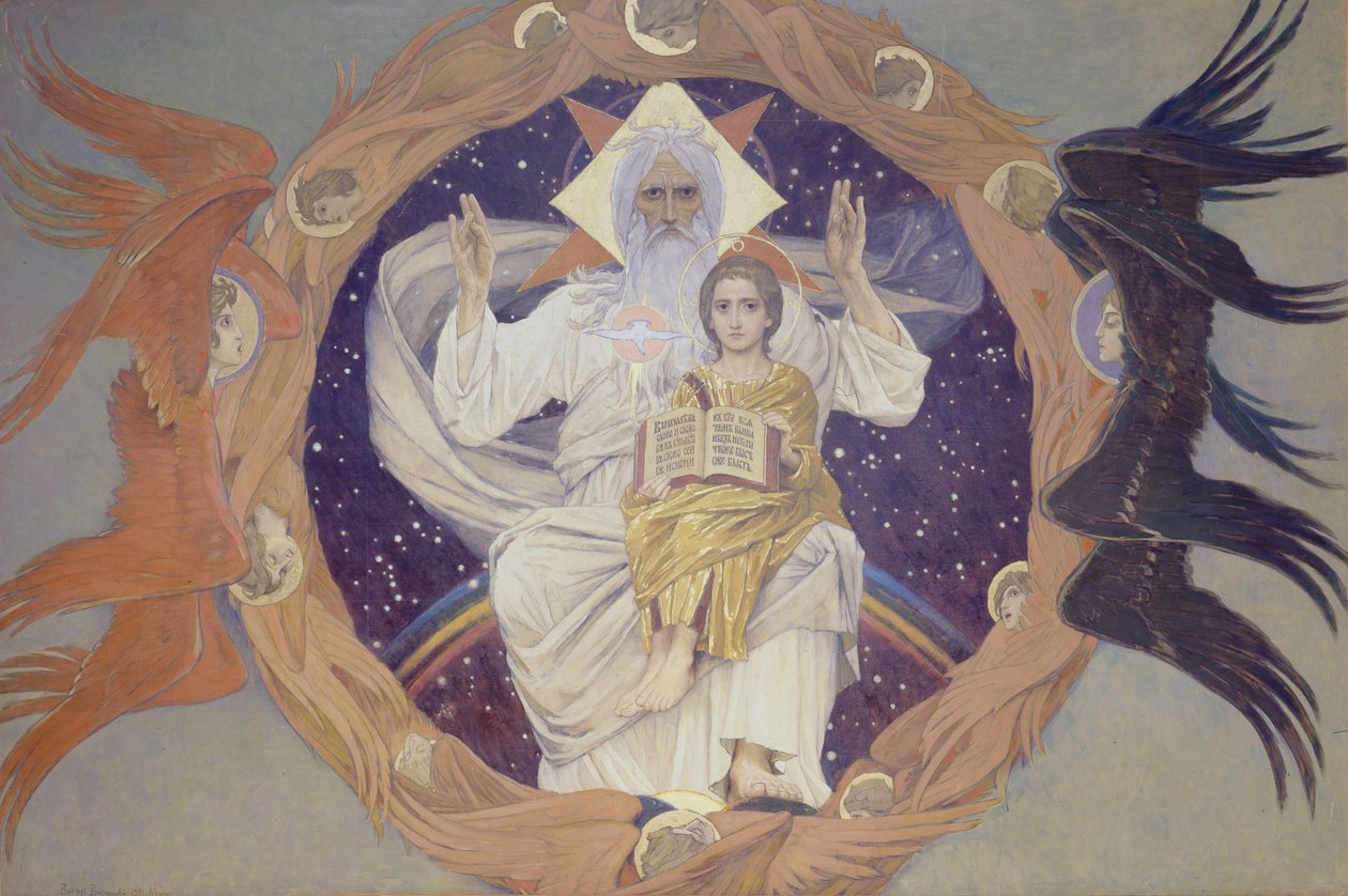 The Holy Trinity Otechestvo, 1907 av Viktor Mikhaylovich Vasnetsov