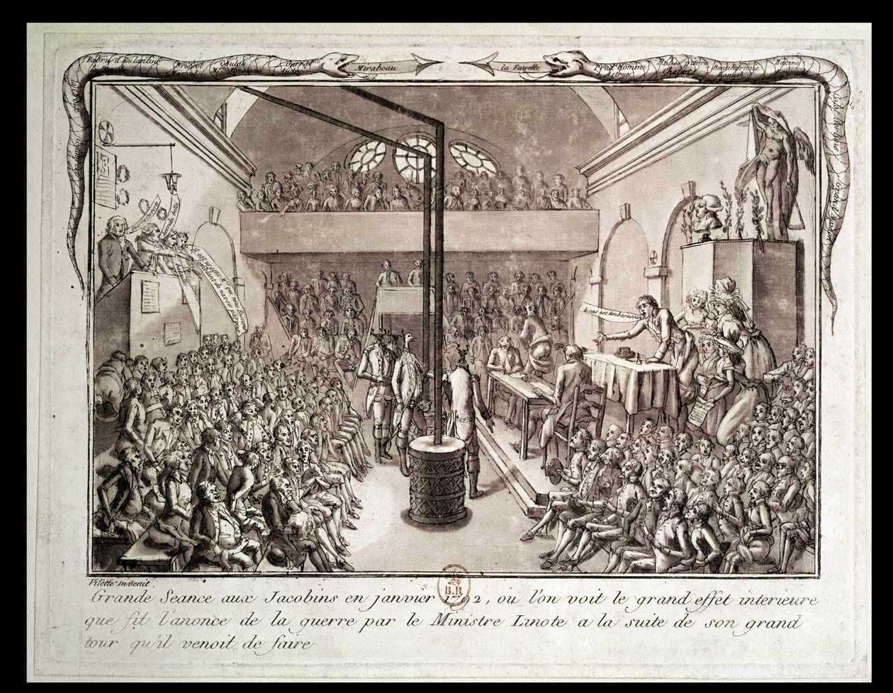 Fonotaga a le Kalapu Jacobin, Ianuari 1792 swed av Vilette