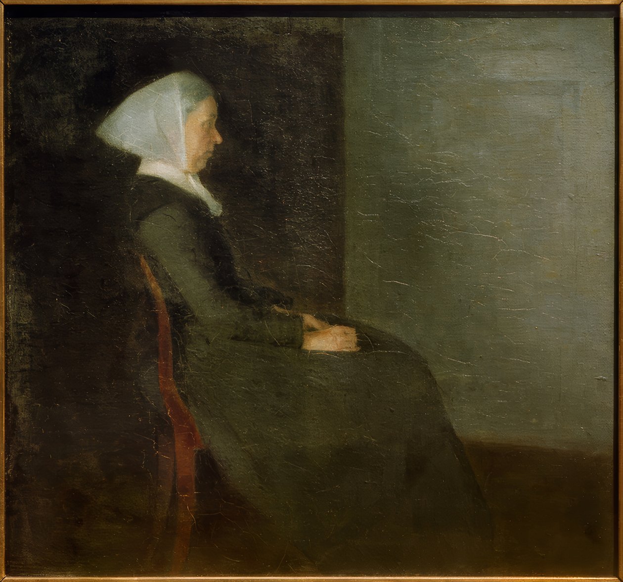 Konstnärens mor av Vilhelm Hammershoi