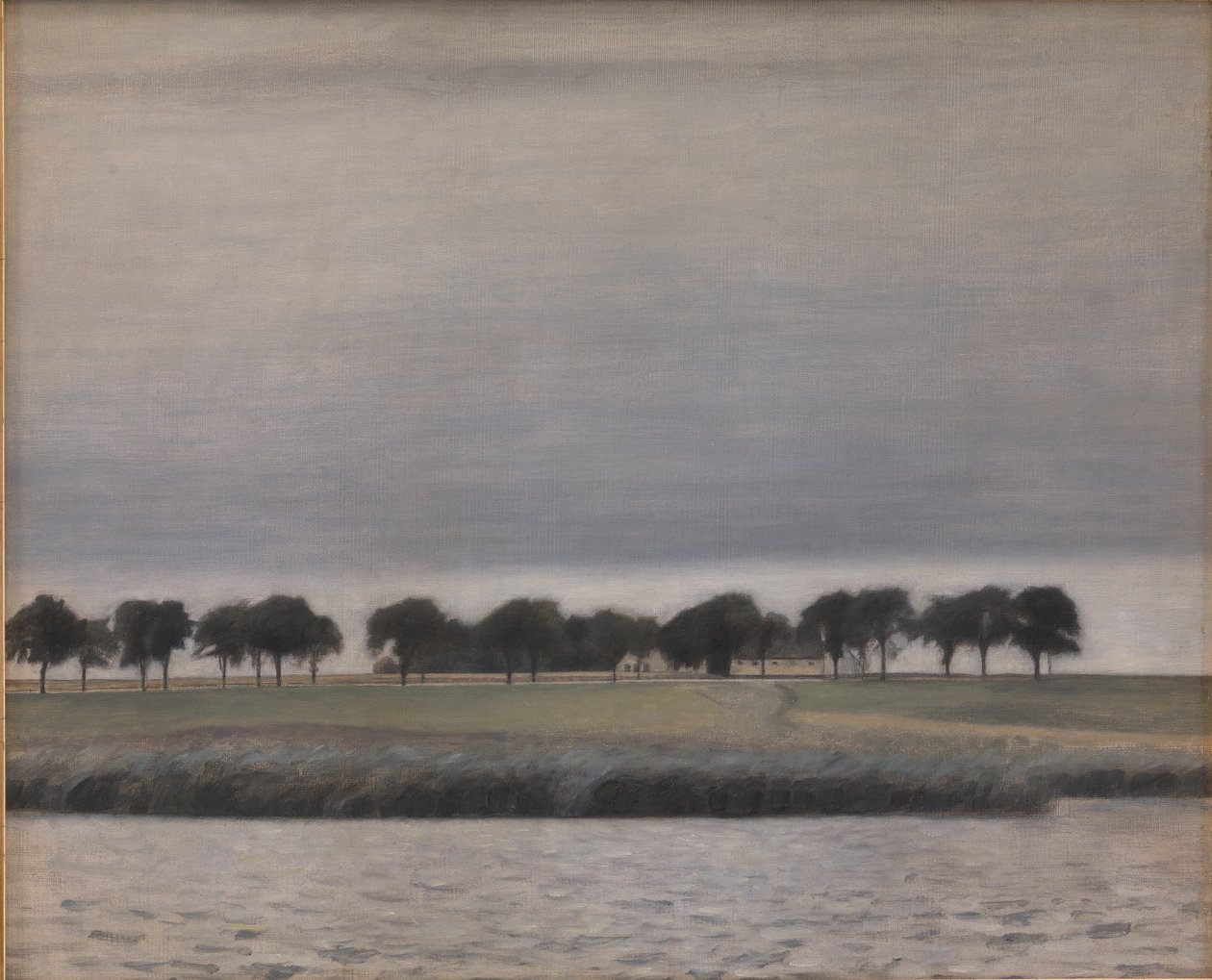 Förstudie för "Solregn. Gentoftesjön" av Vilhelm Hammershøi