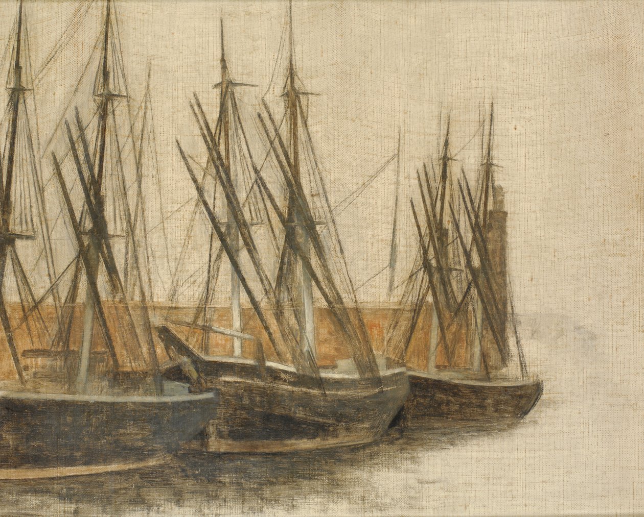 Från Christianshavns kanal, Köpenhamn av Vilhelm Hammershøi