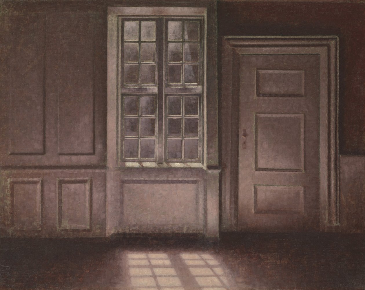 Moonlight, Strandgade 30, 1900-1906. av Vilhelm Hammershøi