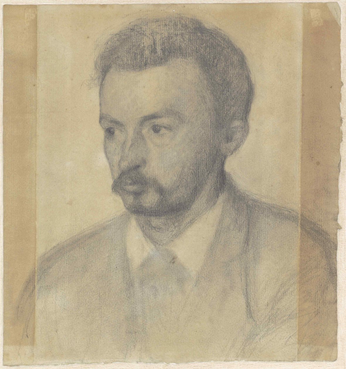 Självporträtt, 1895. av Vilhelm Hammershøi