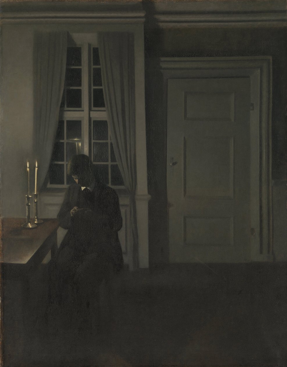 Samlaren av mynt av Vilhelm Hammershøi