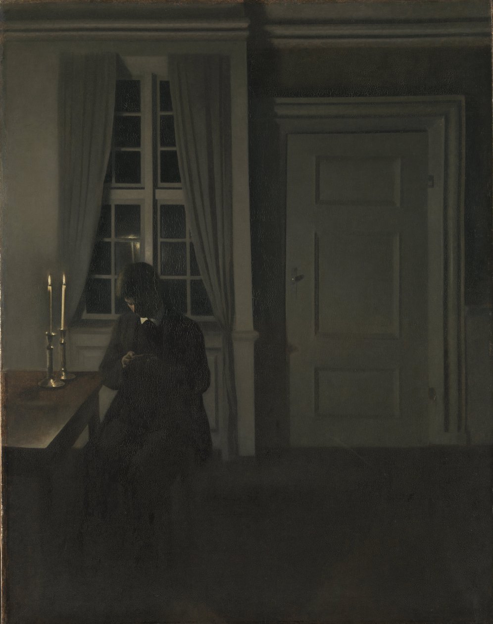 Myntsamlaren av Vilhelm Hammershøi