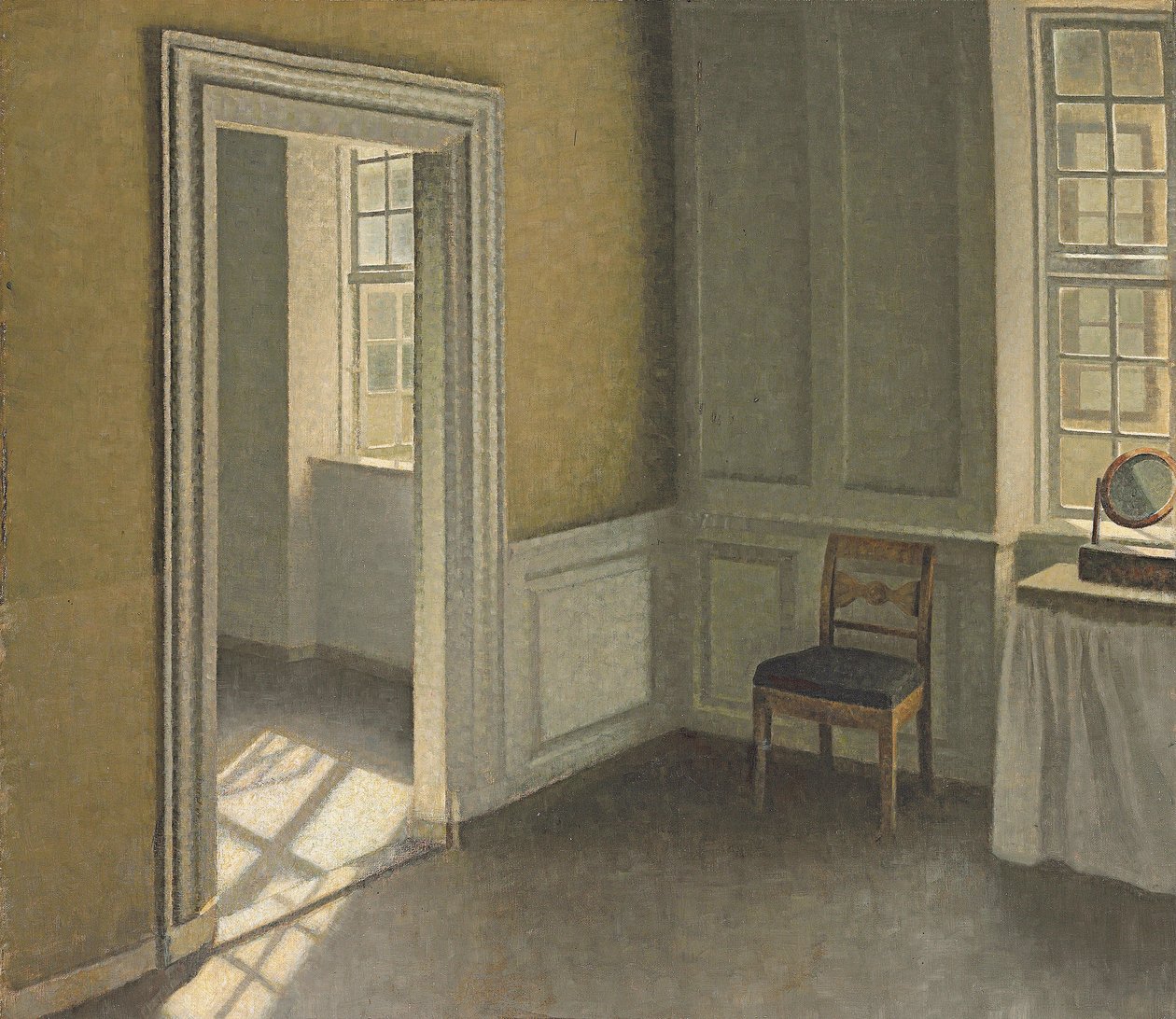 Sovrum, Strandgade 30, 1906 av Vilhelm Hammershoi