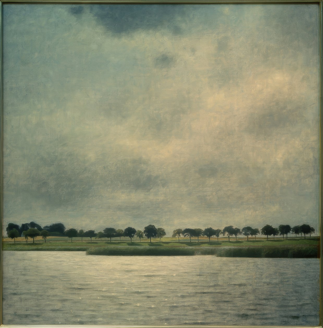 Sjön Gentofte av Vilhelm Hammershoi