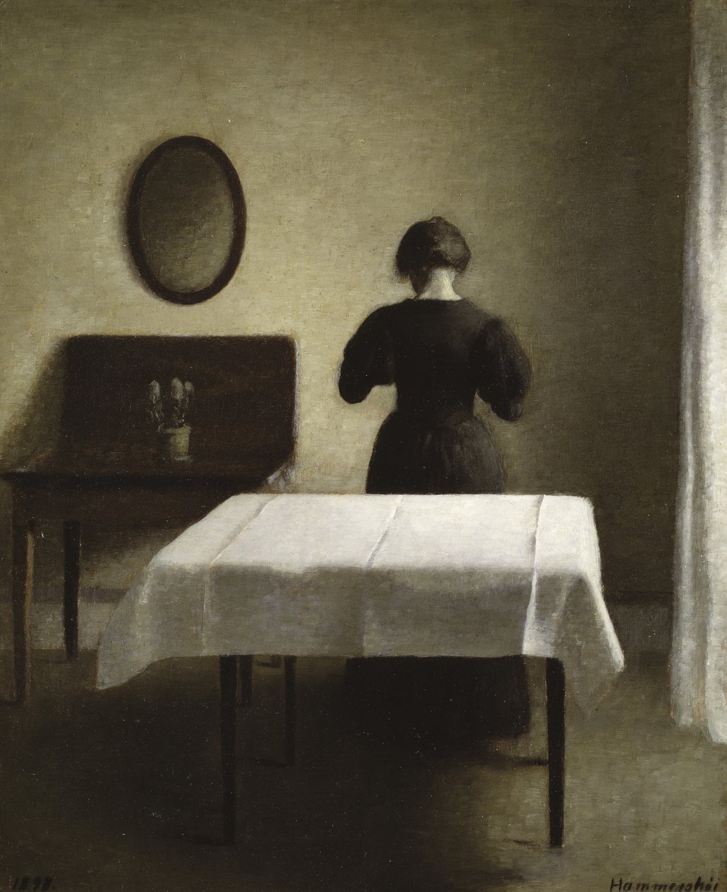 Interiör, 1898 av Vilhelm Hammershoi