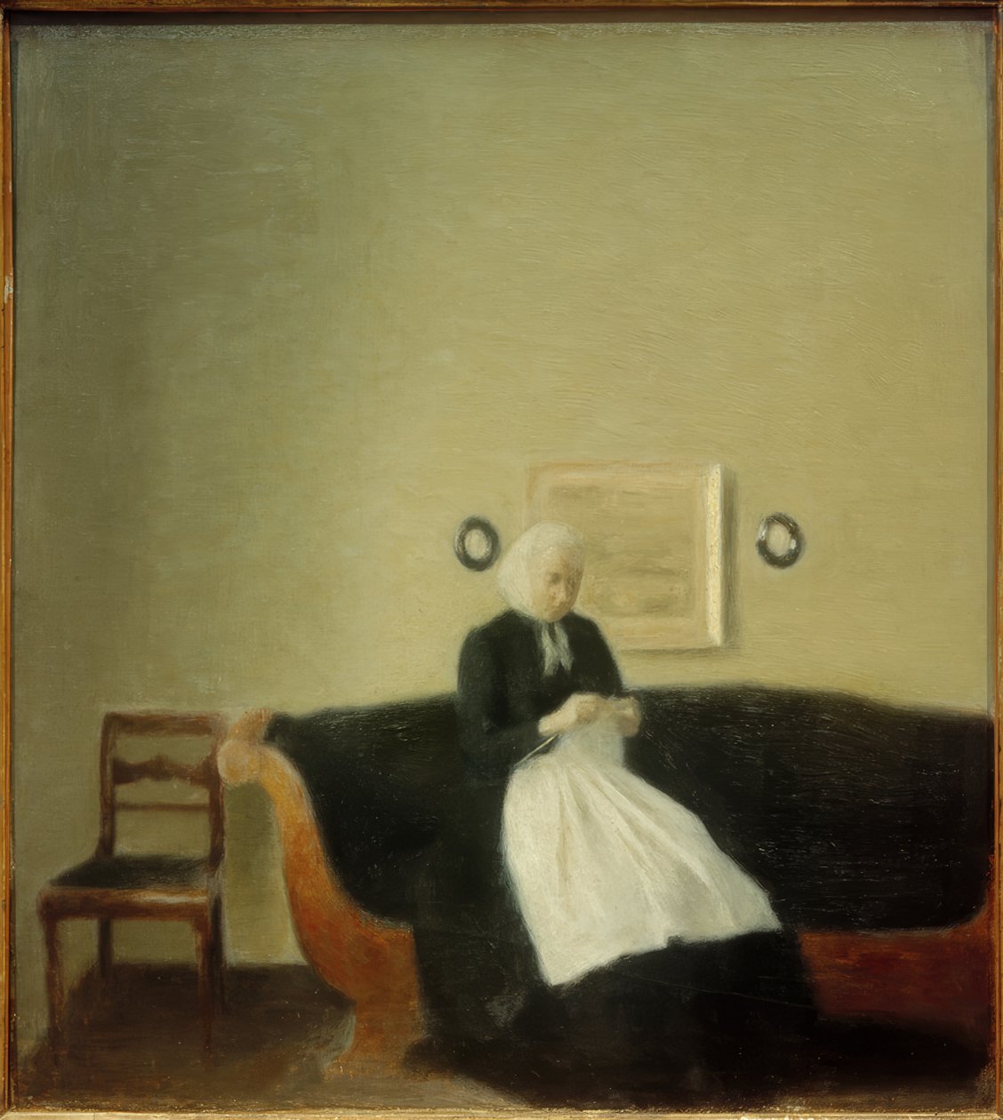 Konstnärens mor av Vilhelm Hammershoi