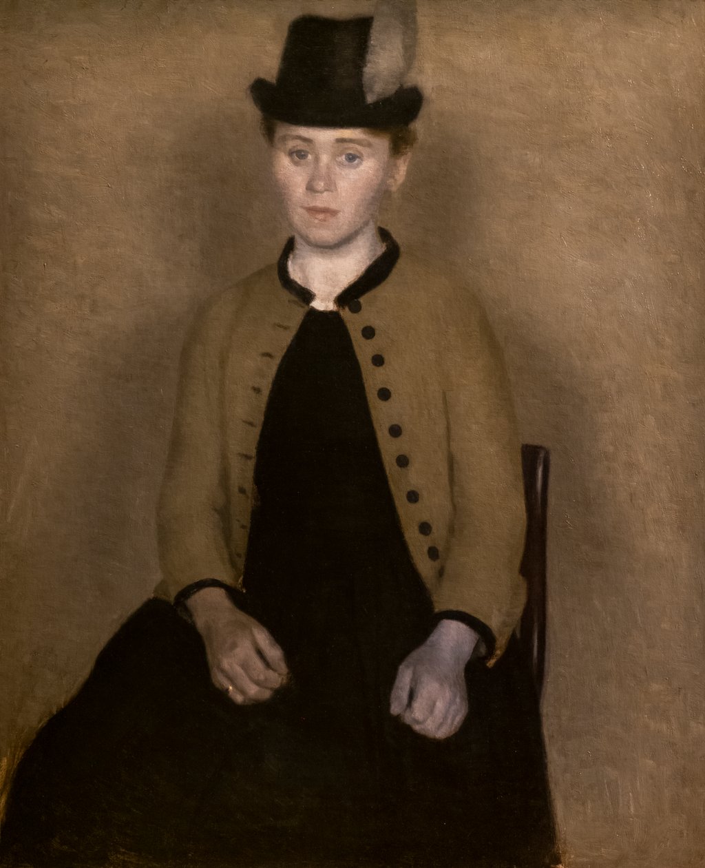 Porträtt av Ida Ilsted av Vilhelm Hammershoi