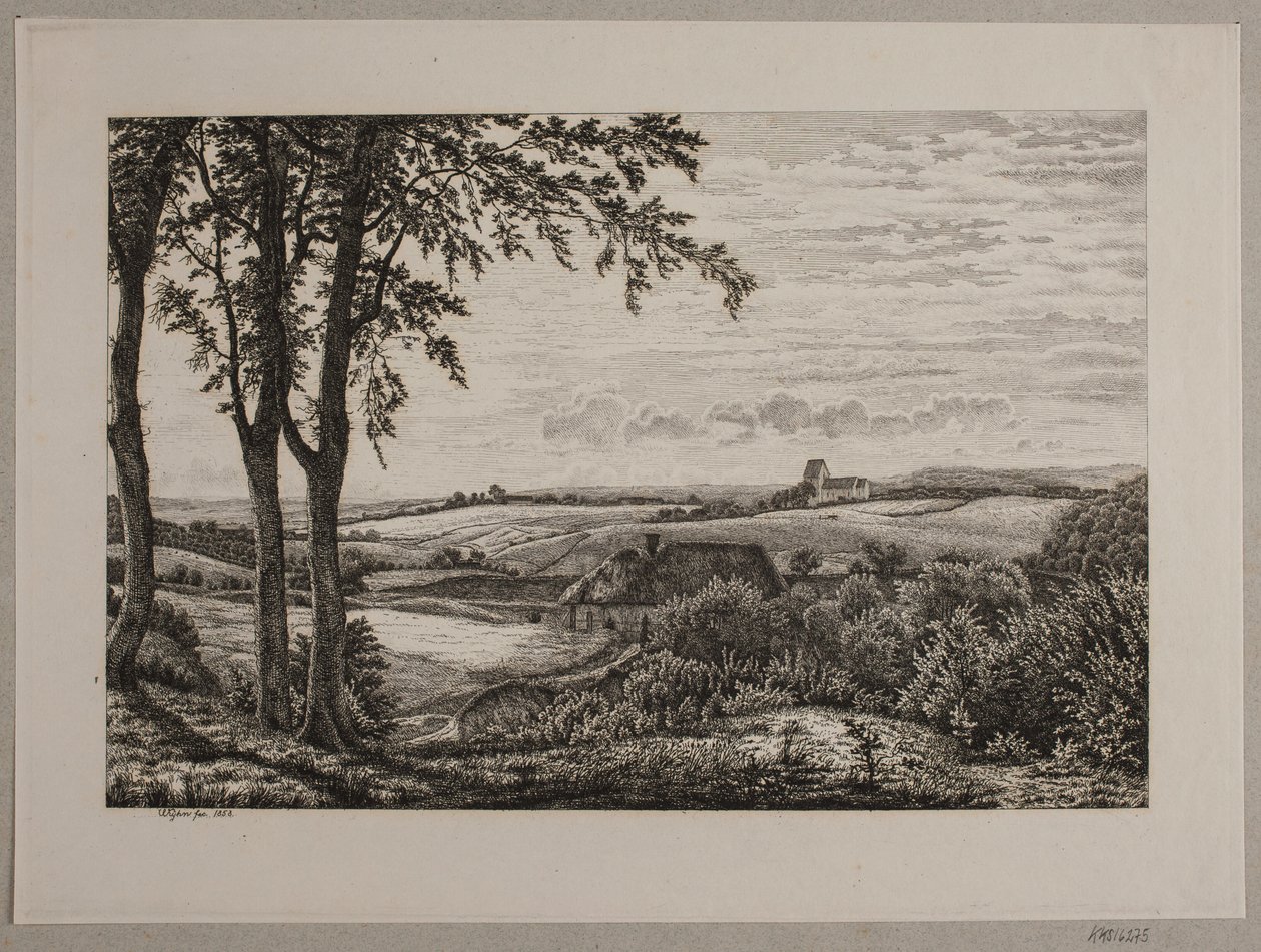 Eftermiddagslandskap, Själland av Vilhelm Kyhn