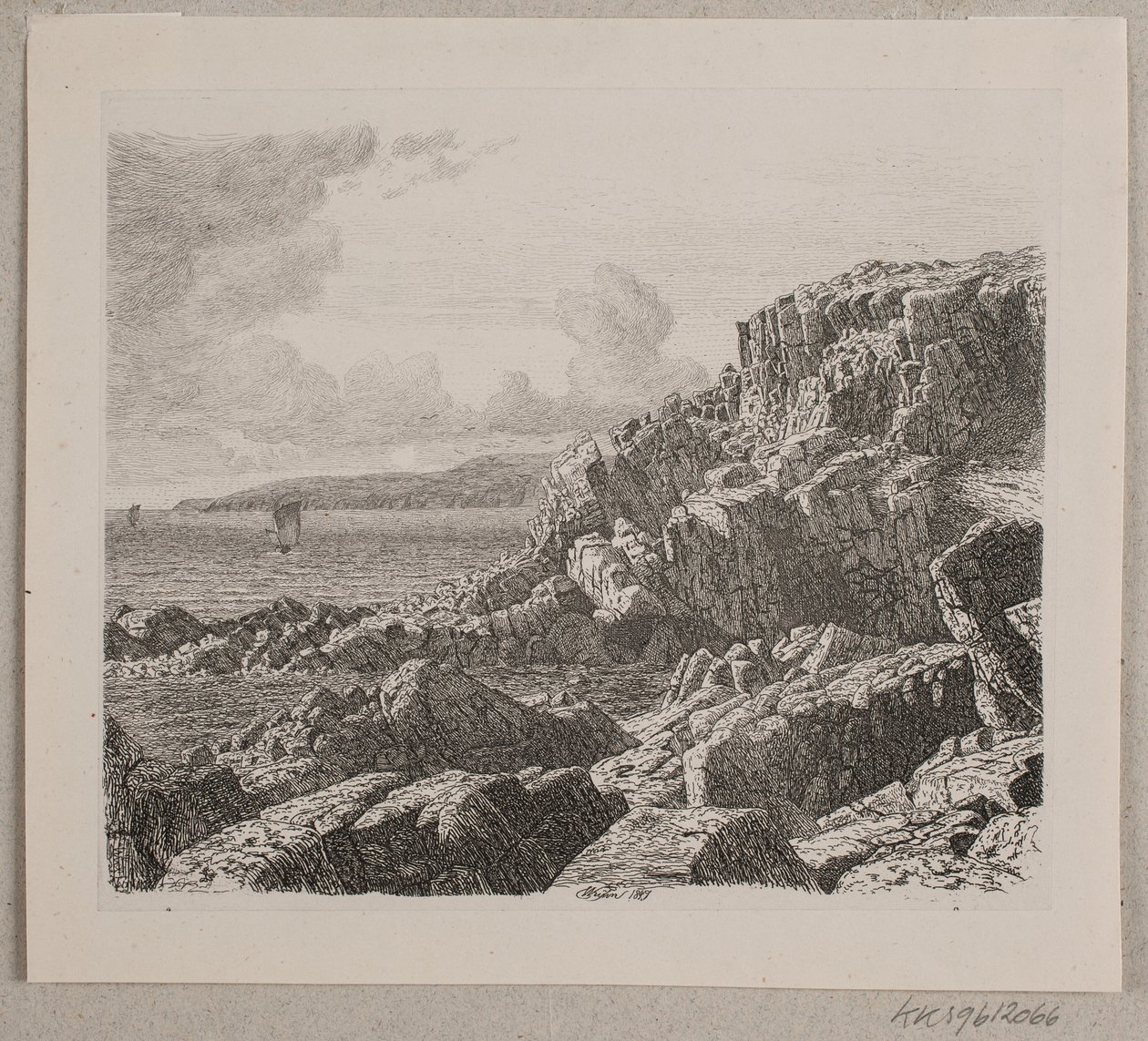 Kuststräcka från Bornholm av Vilhelm Kyhn