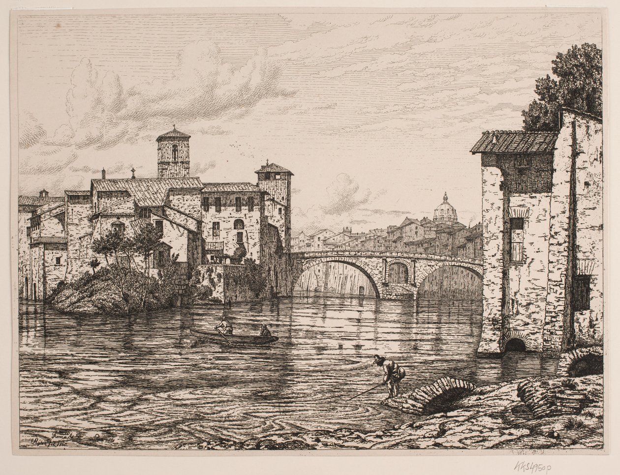 Lämna vid Ponte Rotto i Rom av Vilhelm Kyhn