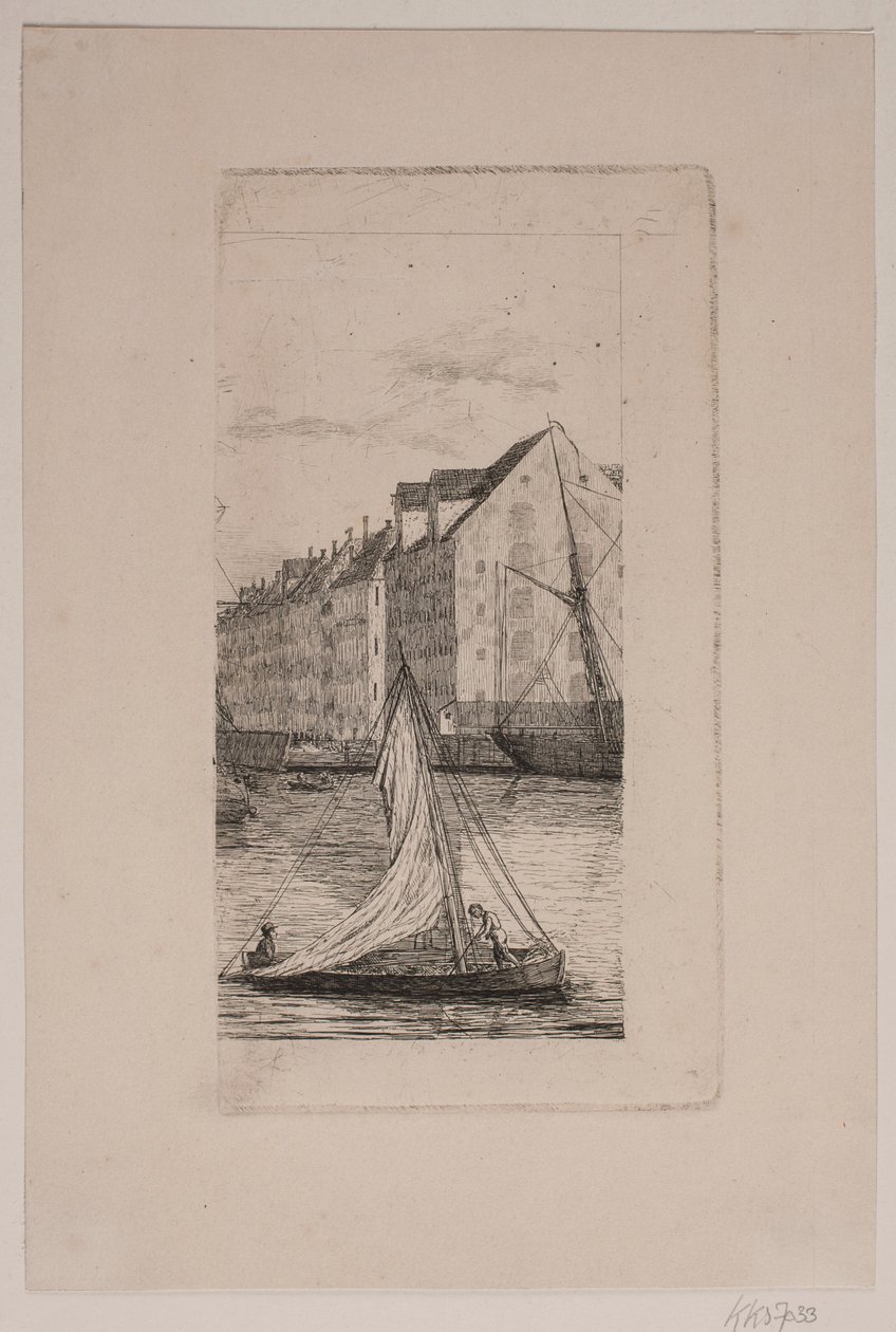 Utanför Nyhavn Kanal av Vilhelm Kyhn