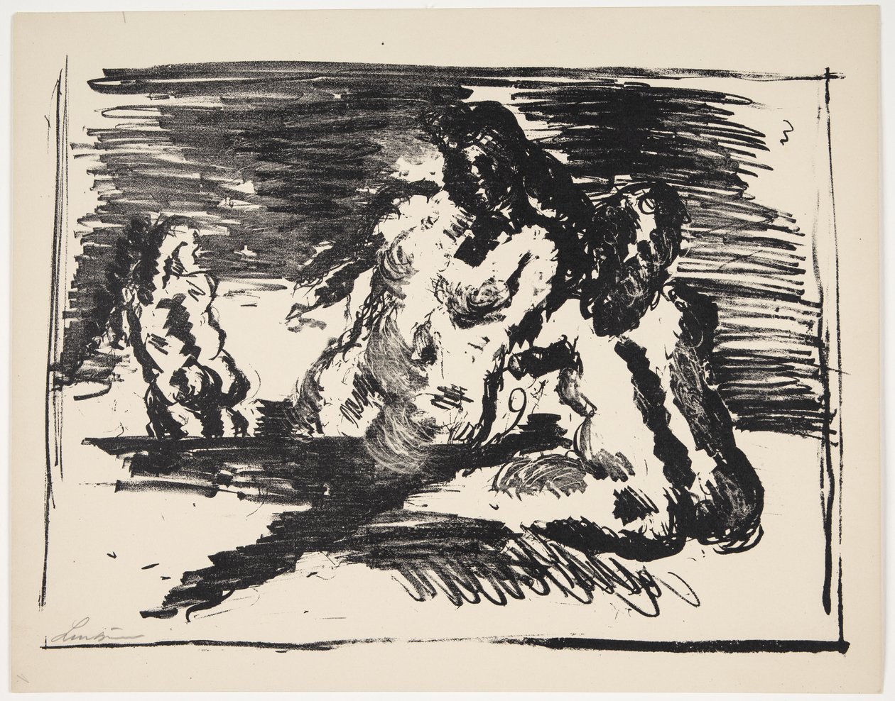 Blad från "Klingens Kunstnermappe nr 2" av Vilhelm Lundstrøm