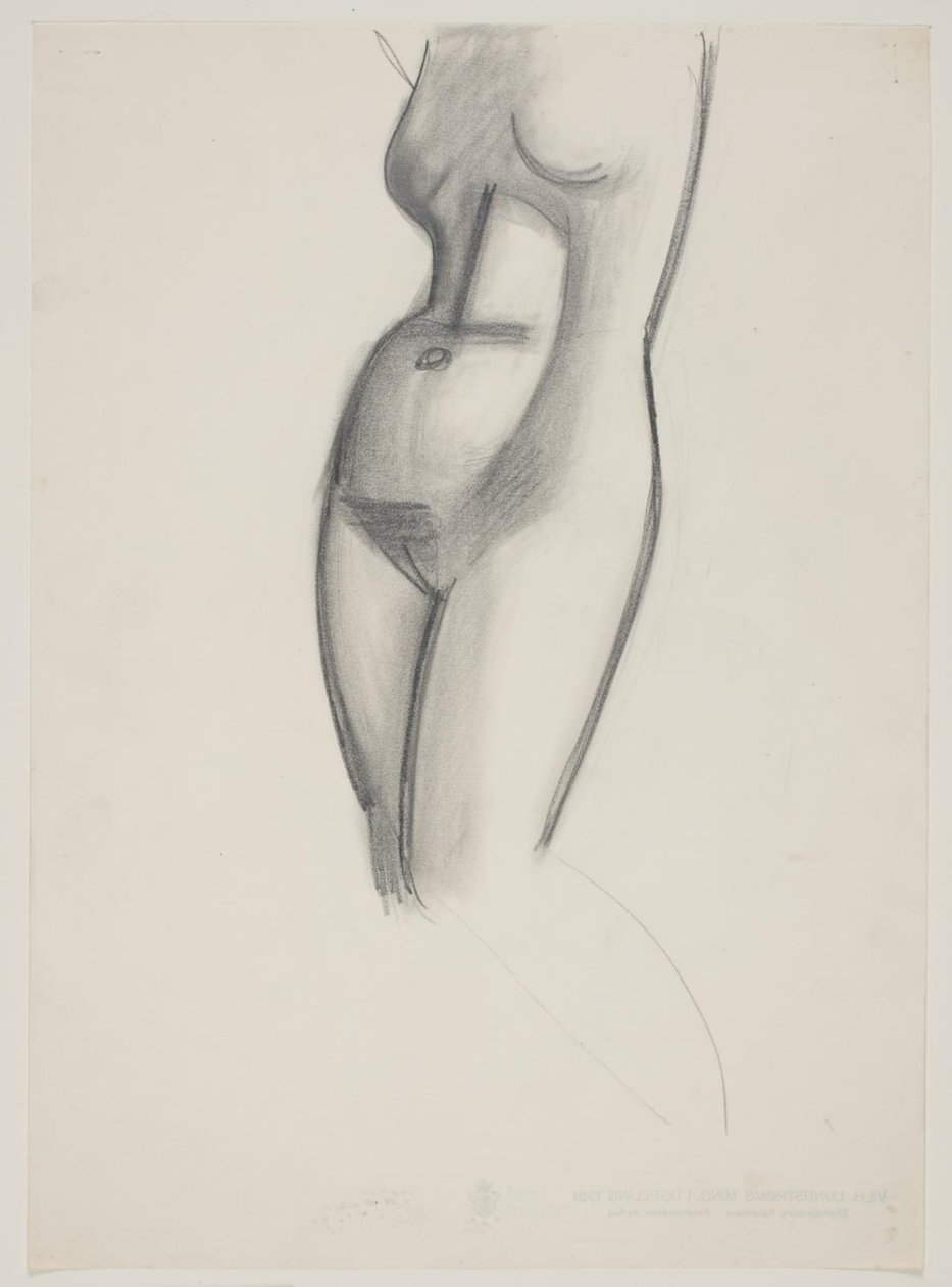 Kvinnlig modell, torso av Vilhelm Lundstrøm