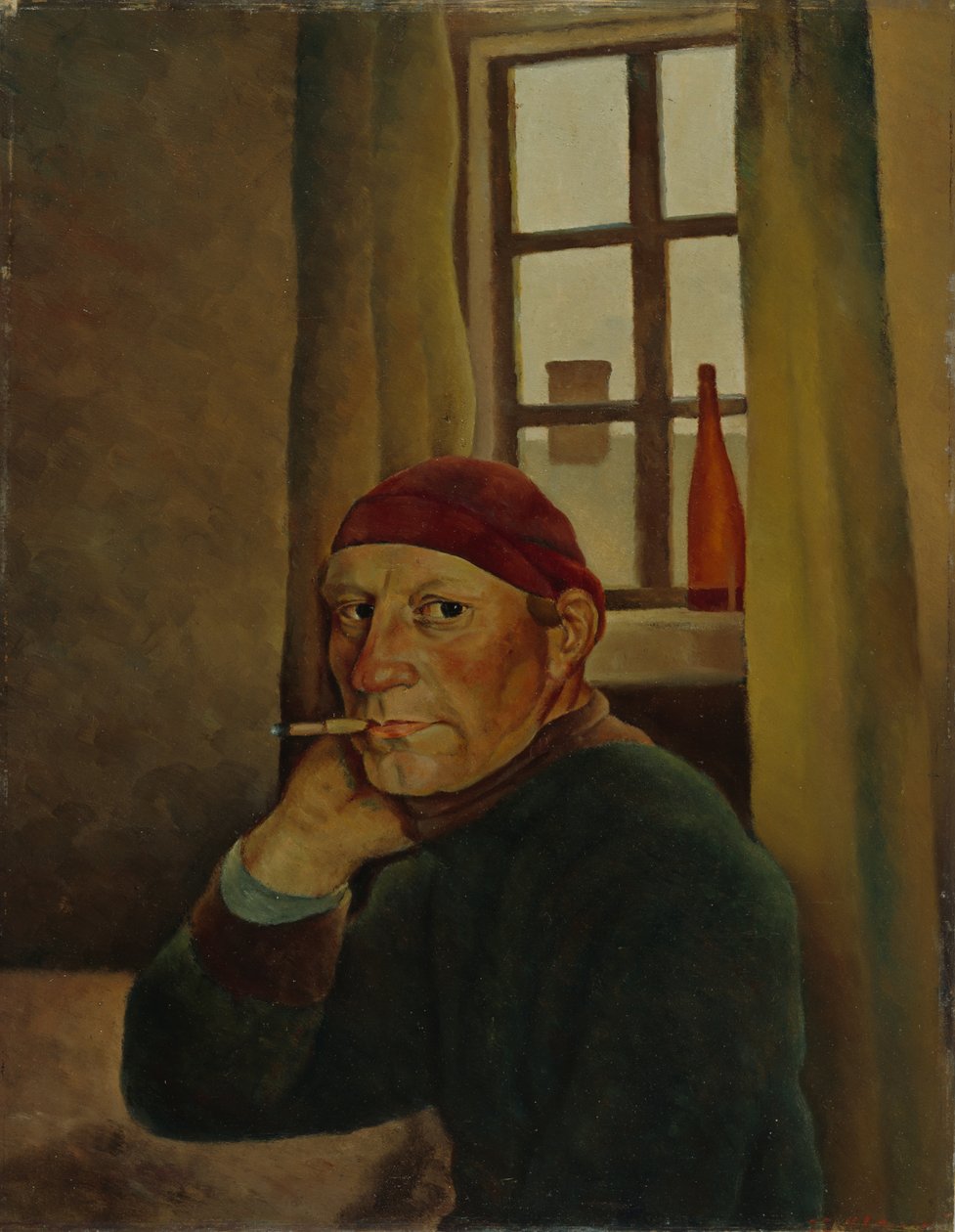 Självporträtt, 1933. av Vilho Lampi