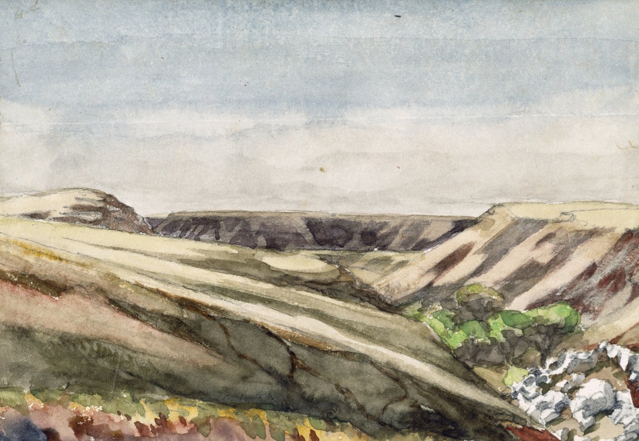 Arizona Mesas, 1869-71 (wc kwenye karatasi)swed av Vincent Colyer