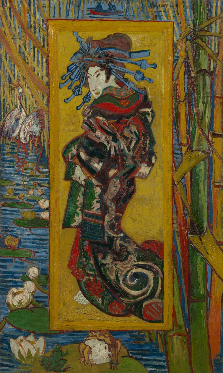 Courtesan (efter järn) av Vincent van Gogh