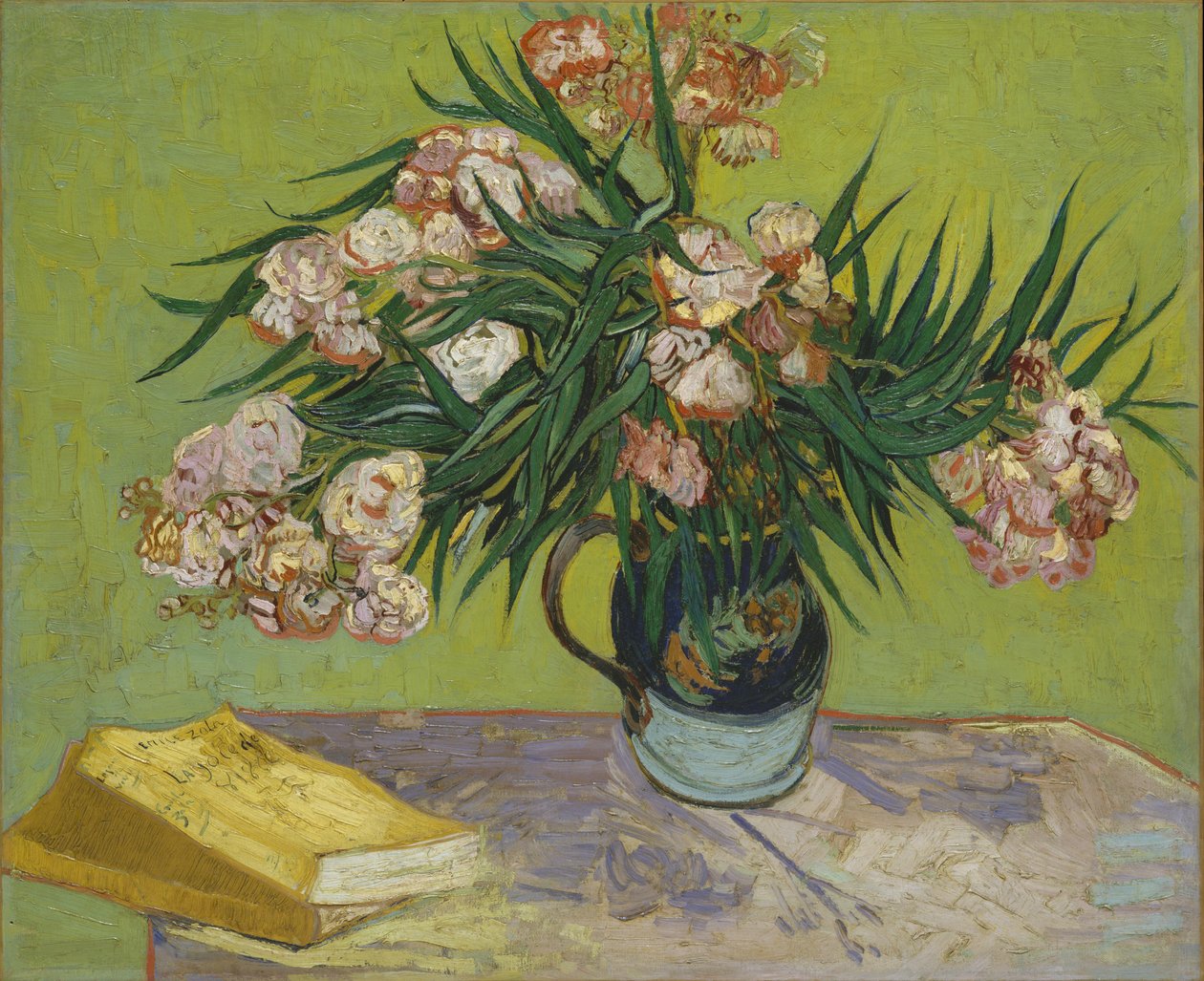 Stilleben mit Oleander av Vincent van Gogh