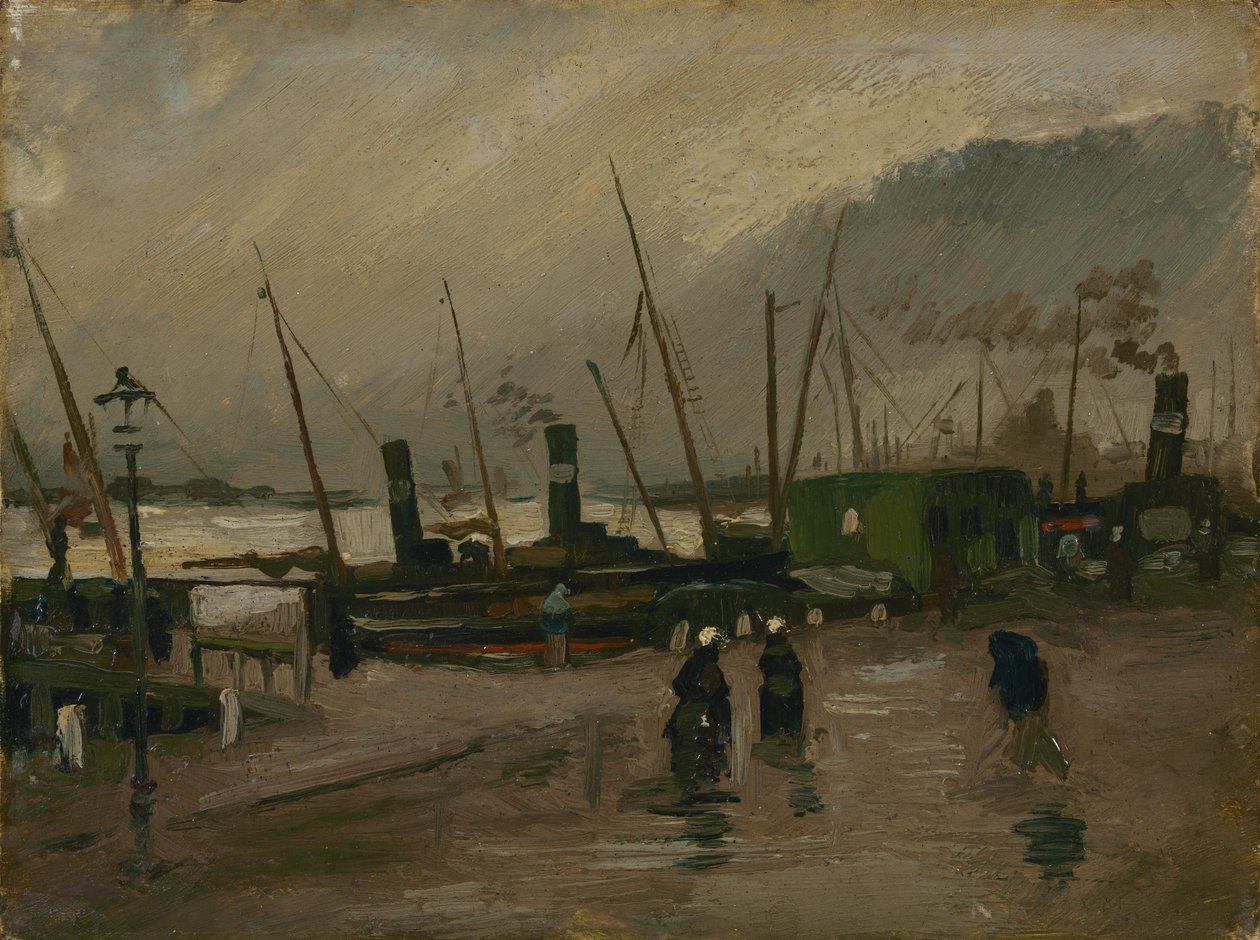 The De Ruijterkade in Amsterdam av Vincent van Gogh