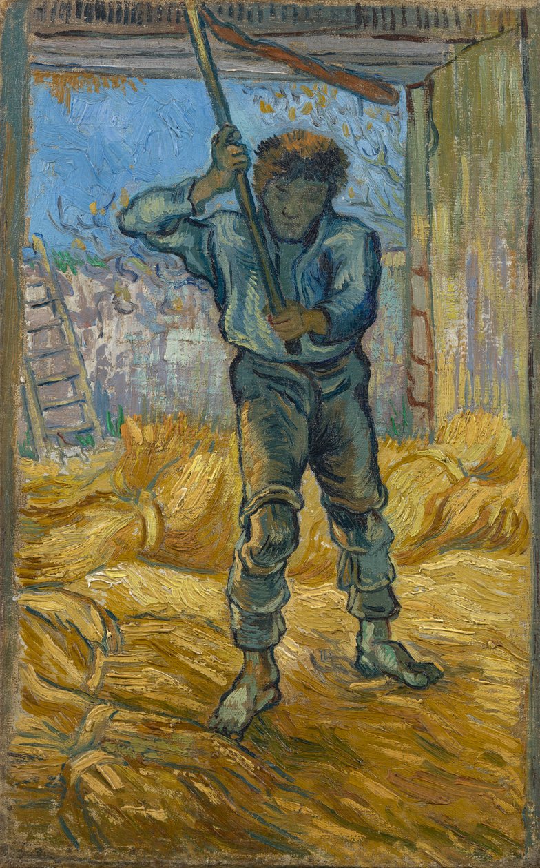 The Thresher (after Millet) av Vincent van Gogh