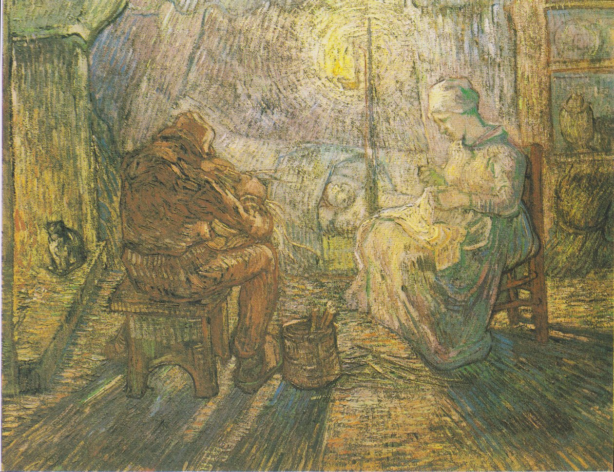 Kvällstid (efter hirs) av Vincent van Gogh