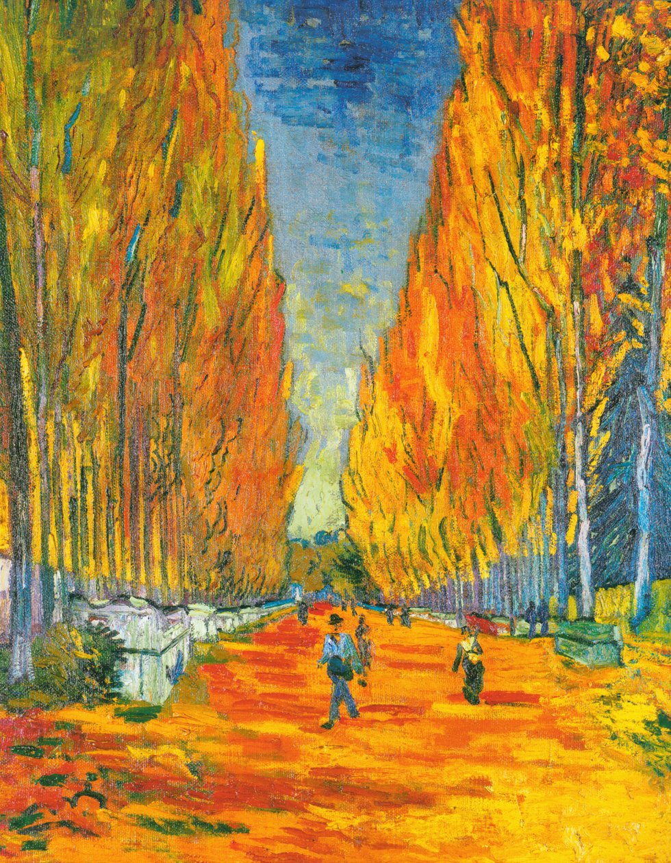 Avenue i Arles av Vincent van Gogh