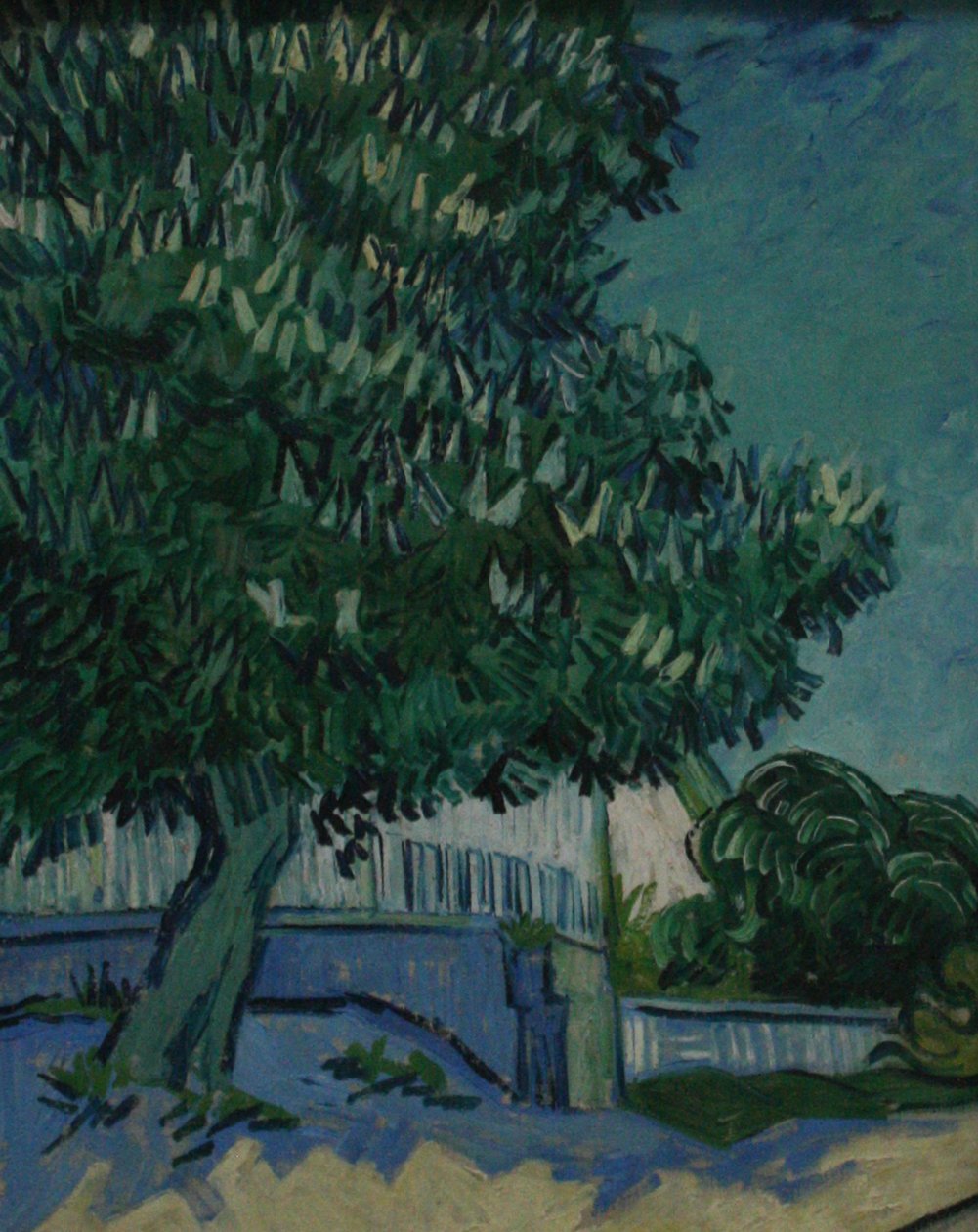 Bloeiende kastanjebomen av Vincent van Gogh
