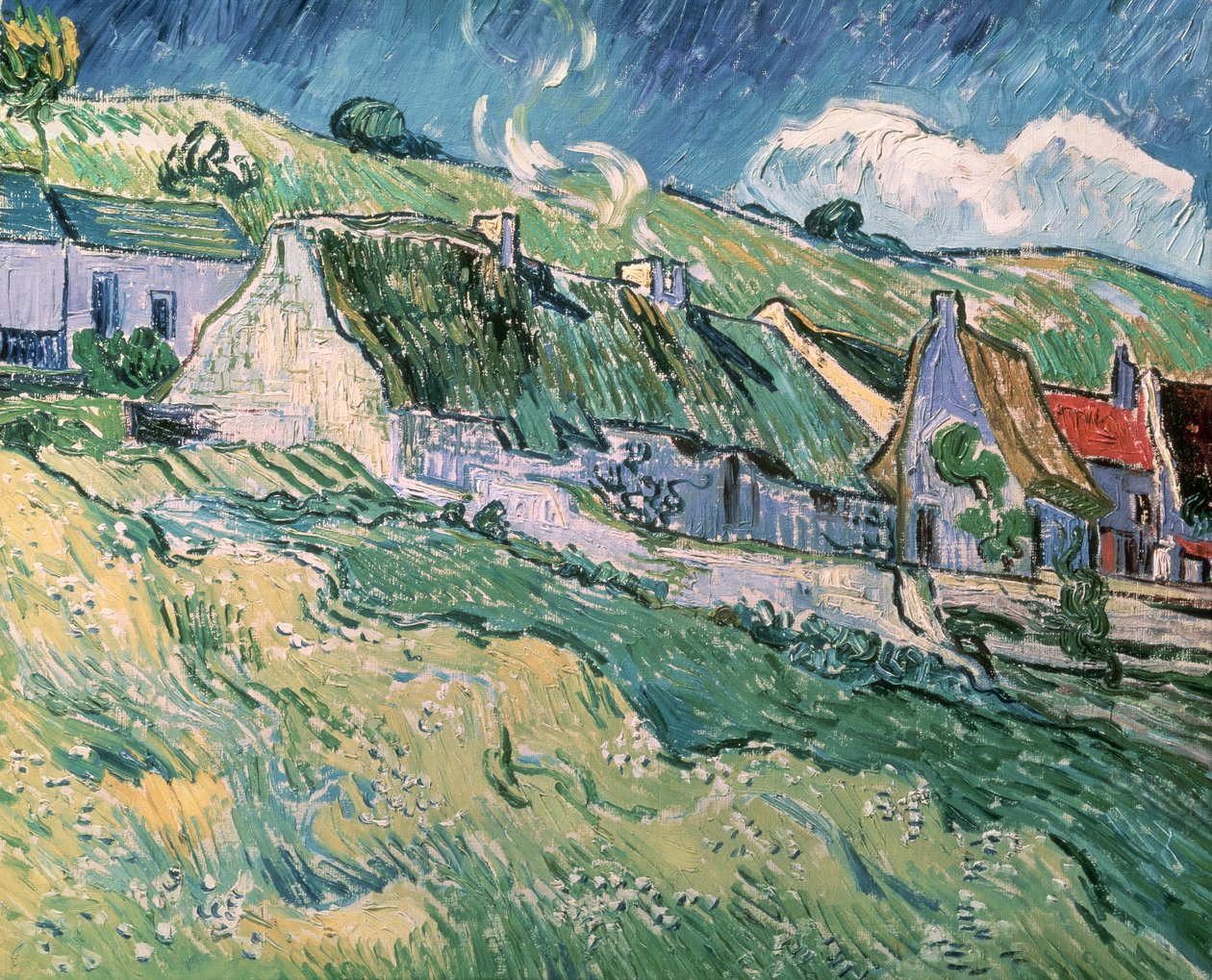 Stugor i Auvers-sur-Oise, 1890 av Vincent van Gogh